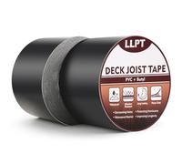 LLPT Ruban de solin en bois pour terrasse | Bande De Solin Imperméable Solives De Terrasse | Bande Etancheite Terrasse| pour poutres de solives de construction de toit(JDT450P2) |2 Packs |101mm x 15m