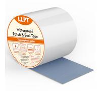 LLPT Ruban Étanche | 101 mm x 4 m | Blanc | Ruban de Réparation | Bande D'étanchéité | Ruban Adhésif Toilé Waterproof | pour Réparer Consolider Colmater Connecter (PST62110WT4)