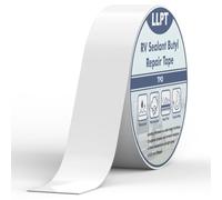 LLPT Ruban étanche en Butyle | Blanc | Toit Ruban De Réparation | Bande etancheite autocollante bitumeuse pour RV | Pour camping-car,remorque,Bateau réparer Les Fuite (SV62110WT2) | 51 mm x 15 m
