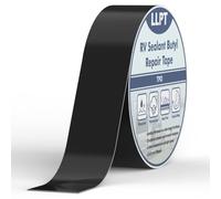 LLPT Ruban étanche en Butyle | Noir | Toit Ruban De Réparation | Bande etancheite autocollante bitumeuse pour RV | Pour camping-car, remorque,Bateau réparer Les Fuite (SV62110BK2) | 51 mm x 15 m