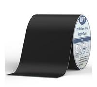 LLPT Ruban étanche en Butyle | Noir | Toit Ruban De Réparation | Bande etancheite autocollante bitumeuse pour RV | Pour camping-car, remorque,Bateau réparer Les Fuite (SV62110BK6) | 152 mm x 15 m
