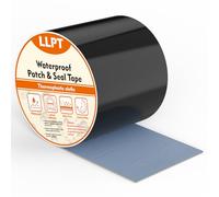 LLPT Ruban étanche | Ruban de Réparation | Bande D'étanchéité | Ruban adhésif toilé waterproof pour réparer,consolider,colmater, connecter(PST62110BK4) | Noir | 101 mm x 4 m