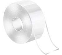 LLPT Ruban Nano Double Face 5cm x 5m Ruban de Montage Solide Ruban de gel Robuste Transparent sans Trace Lavable sans Résidu pour Le Bureau à Domicile Magasin Carte Déco Affiche Photo Mur(NT50)