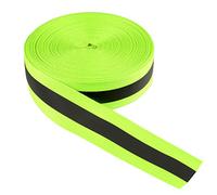LLPT Ruban réfléchissant Ruban à coudre haute visibilité 2,54cm x 15m en nylon argenté Sangle de sécurité fluorescente pour garniture de sécurité d'avertissement vert(RRG150)