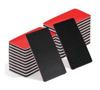 LLPT Scratch Autocollant Double Face 20 Pièces 50 x 101mm | Attaches Hook and Loop Autocollantes Scratch, Bande Adhésive Double Face Pour Intérieure et Extérieure