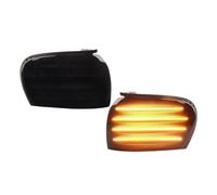 LLQJTC Clignotant Remplacement Pour Subaru Pour Impreza Pour WRX 1995 1996 1997 1998-2001 2X Marqueur Latéral Avant Clignotant Stationnement LED 84451FA060(Smoked Lens Amber)