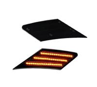 LLQJTC Clignotant Remplacement Pour Toyota 86 Pour FT86 Pour GT86 2017 2018-2021 2x LED Clignotant Dynamique Indicateur Position Latéral Lampe Séquentielle(Smoked Lens Amber)