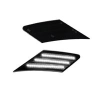 LLQJTC Clignotant Remplacement Pour Toyota 86 Pour FT86 Pour GT86 2017 2018-2021 2x LED Clignotant Dynamique Indicateur Position Latéral Lampe Séquentielle(Smoked Lens white)