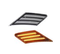 LLQJTC Clignotant Remplacement Pour Toyota 86 Pour FT86 Pour GT86 2017 2018-2021 2x LED Clignotant Dynamique Indicateur Position Latéral Lampe Séquentielle(Clear Lens Amber)