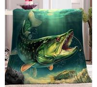 LLSZAHD Couverture Impression 3D Bar Lanterne Verte Flanelle Couvertures Douce Moelleuse Literie de Canapé-lit de Chambre Convient Camping de Voyage Couverture Maison Moderne 70x100cm