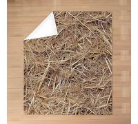 LLSZAHD Couverture Texture de Paille - Style Ferme de L'ouest Flanelle Couvertures Douce Moelleuse Literie de Canapé-lit de Chambre Convient Camping de Voyage Couverture Maison Moderne 180x200cm