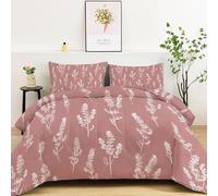 LLSZAHD ImpriméS à La Vanille Couette 220x240 cm Couleurs Morandi Edredon 2 Personne et Couettes pour Lit sans Housse 4 Saisons Lavable, Doux et Confortable, RéVersible 2 Taies d'oreiller