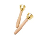LLTCMAOYI Cloche à main Montessori de 13 cm avec manche en bois, jouet de percussion musicale pour enfants pour éducation précoce