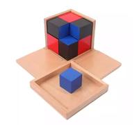 LLTCMAOYI Montessori Cube binomial et trinomial, développe la conscience spatiale et la pensée mathématique, binomial