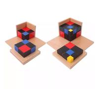 LLTCMAOYI Montessori Cube binomial et trinomial pour développer la conscience spatiale et la pensée mathématique