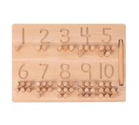 LLTCMAOYI Montessori Tableau de traçage des chiffres en bois, tableau éducatif pour comptage et pré-écriture