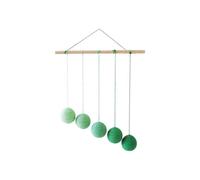 LLTCMYGS Balle de Couleur en dégradé Montessori, Jouet de Suivi visuel, Mobile d'apprentissage Suspendu,Vert