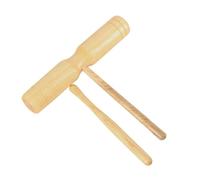 LLTCMYGS Bloc de Ton Double en Bois Orff, Instrument de Percussion pour Enfants, Jouet Musical Éducatif avec 2 Maillets