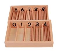 LLTCMYGS Boîte à Broche en Bois Montessori, Aide à l'enseignement des mathématiques sensorielles pour Les Enfants d'âge préscolaire