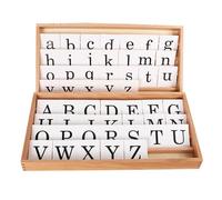 LLTCMYGS Boîte aux Lettres imprimée Montessori, Aide à l'enseignement des Langues préscolaires pour Les Enfants (Lettres majuscules et minuscules)