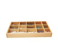 LLTCMYGS Boîte d'affichage arithmétique Montessori, Support de mathématiques en Bois, Ensemble de comptage de nombres et de Perles pour Enfants