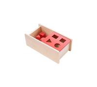LLTCMYGS Boîte de géométrie sensorielle en Bois Montessori, boîte imbucare pour bébé avec Couvercle Rabattable, Jouet de compétences de Vie Pratiques,Model b