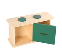 LLTCMYGS Boîte de Permanence des Objets Montessori, Jouet en Bois pour la Permanence des Objets et Le tri des Formes pour Tout-Petits,Model c