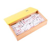 LLTCMYGS Boîtes d'Arithmétique Montessori, Addition, Soustraction, Multiplication et Division, Calcul Mental avec Boîtes de Rangement en Bois,Multiplication