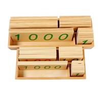 LLTCMYGS Cartes de Chiffres Montessori 1-9000, Cartes de Grands et Petits Chiffres pour Le comptage et la Valeur de Position