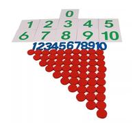 LLTCMYGS Cartes De Nombres Et Jetons Montessori, Enseigner Les Nombres Compter Les Jouets