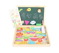 LLTCMYGS Chevalet Magnétique Double-Face Montessori, Tableau en Bois Éducatif pour Dessin avec Nombres