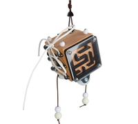 LLTCMYGS Cube d'activité Montessori, Tableau sensoriel en Bois pour Le Voyage et Le développement des compétences motrices Fines,Birch Color