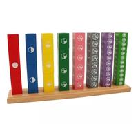 LLTCMYGS Cubes de Fractions Montessori, manipulatifs mathématiques en Bois, Cadeau éducatif