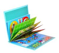 LLTCMYGS Échiquier Multifonctionnel 6-en-1 de Style Livre Montessori, Un Jouet éducatif préscolaire pour l'intelligence
