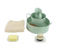 LLTCMYGS Ensemble d'activités Montessori de Lavage des Mains, Accessoires pour l'apprentissage du Lavage des Mains en Petite enfance,Vert