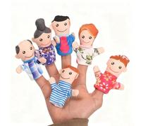 LLTCMYGS Ensemble de 6 marionnettes à Doigts Montessori Mini, Jouets interactifs Parent-Enfant pour Jeux de rôle