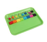 LLTCMYGS Ensemble de Cadenas et clés colorés Montessori, Jouet sensoriel de Vie Pratique 8 Couleurs pour Tout-Petits,Plastic Trays