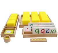 LLTCMYGS Ensemble de Jeu de Banque de Perles Montessori, matériaux de Perles mathématiques