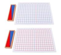 LLTCMYGS Ensemble de Planches Professionnelles d'addition et de soustraction, Matériel de mathématiques Montessori