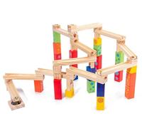 LLTCMYGS Ensemble de roulements à Billes en Bois Montessori, Blocs de Construction STEM