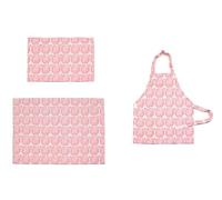 LLTCMYGS Ensemble de Travail Mignon avec Tablier Rose, Tablier imperméable Montessori pour Enfants d'âge préscolaire