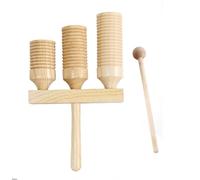 LLTCMYGS Guiro en Bois Montessori à 3 Tons, Jouet sensoriel pour Tout-Petits pour l'éducation Musicale précoce