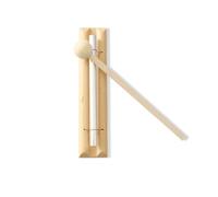 LLTCMYGS Instrument de Barre de Carillon Orff en Bois Montessori à Ton Unique avec maillet, carillons portatifs pour la Gestion de Classe