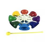 LLTCMYGS Instrument de Percussion Horloge Miniature à Huit Tons Montessori, Aide à l'enseignement de la Musique