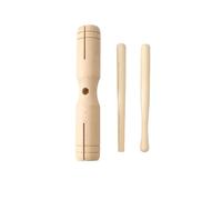 LLTCMYGS Instruments de Percussion en Bois Montessori à Double Tambour, Jouets musicaux éducatifs pour la Petite enfance