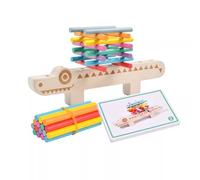 LLTCMYGS Jeu d'appariement de bâtonnets en Bois Montessori Crocodile, développement précoce des compétences motrices Fines