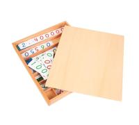 LLTCMYGS Jeu de Banque en Bois Montessori, Jouet Éducatif pour Compter et Apprendre la Monnaie