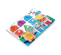 LLTCMYGS Jouet à Cadenas Montessori, Planche d'activités sensorielles en Bois pour Tout-Petits