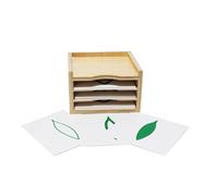 LLTCMYGS Jouet d'armoire à Trois Couches de Carte de Carte de Feuille Montessori, Armoire à Cartes d'éducation préscolaire