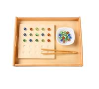 LLTCMYGS Jouet de Transfert de Perles Montessori, matériel de Vie Pratique Montessori pour Les compétences motrices Fines,Model b